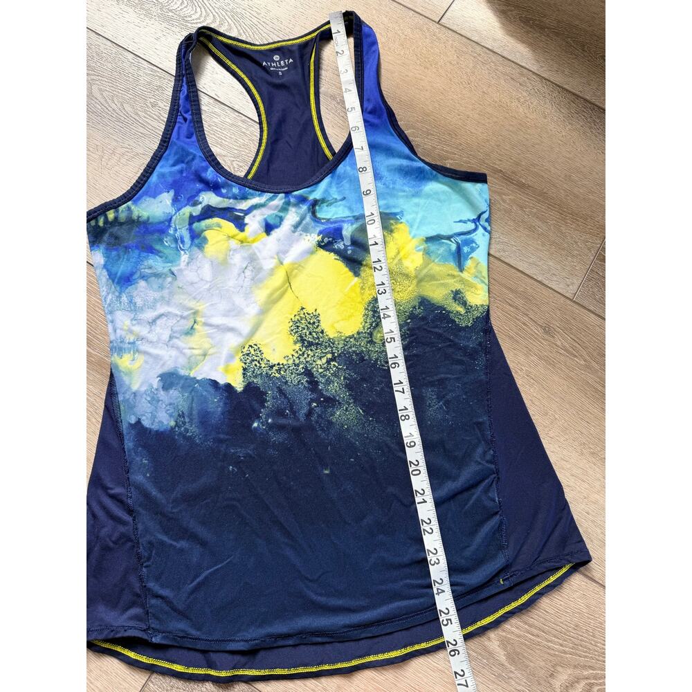 Athleta Abstract Multicolor Racerback Tank Top Small - Picture 6 of 7